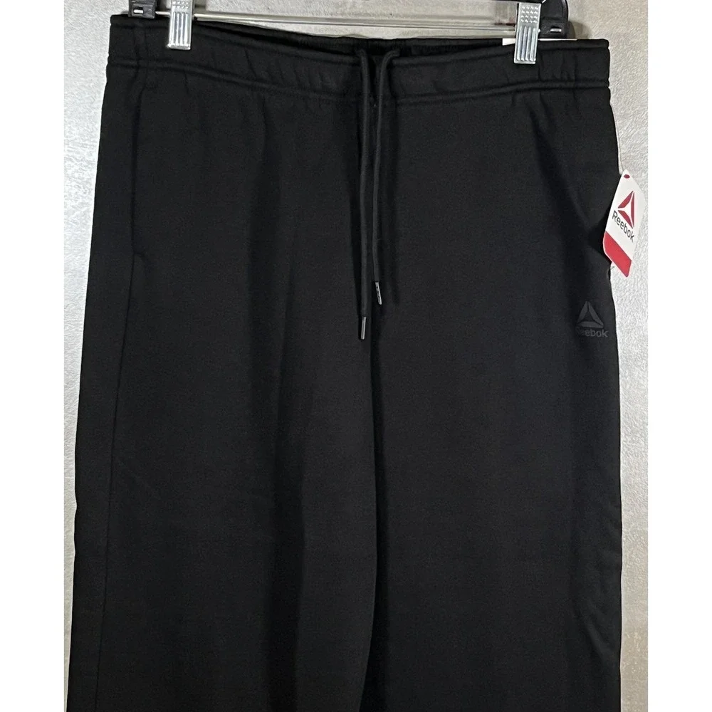 Reebok Jogging Pants Men's Medium Black Sweat Exercise‎ Performance Athletic